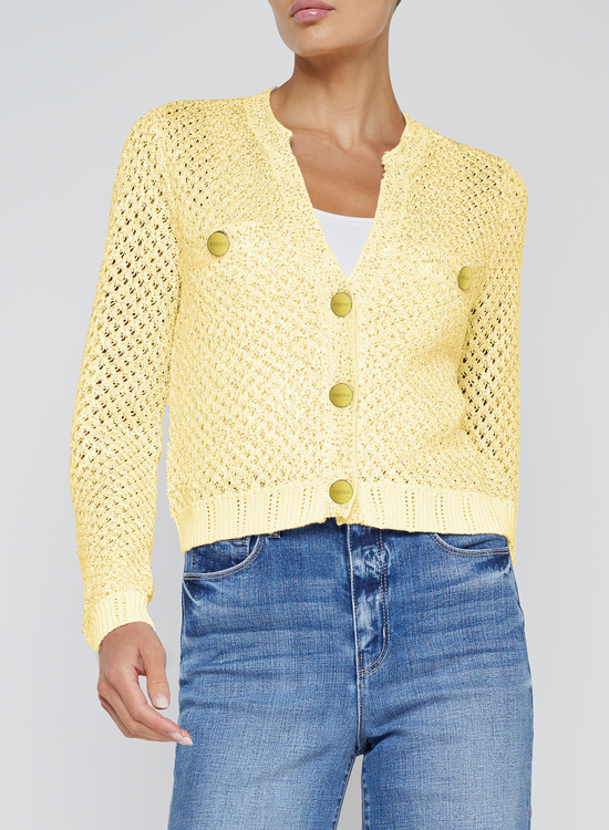 BLANCA SEQUIN CROP CARDI