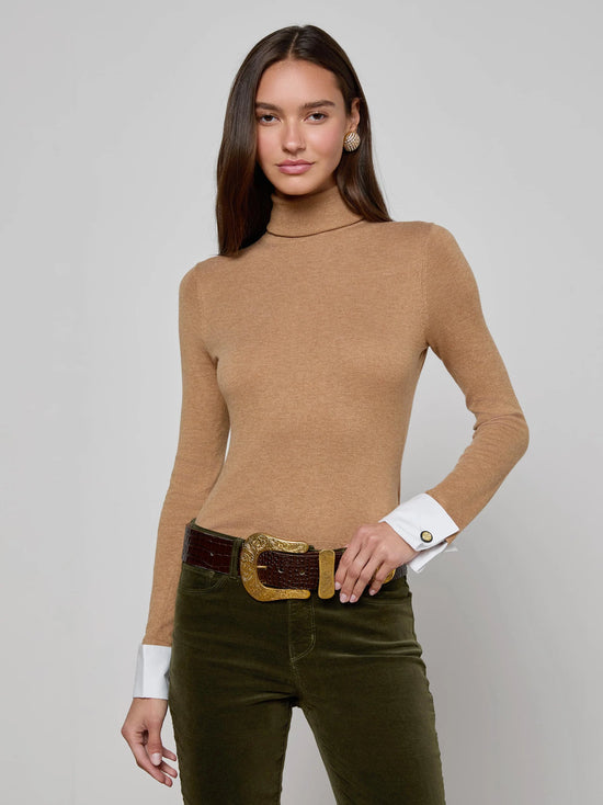 Flora Poplin Cuff Sweater