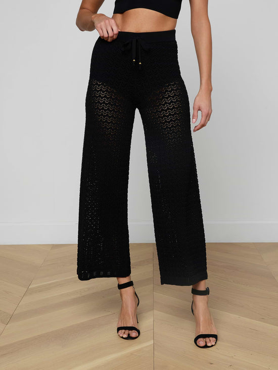 Gaelle Pointelle Knit Pant
