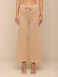 Gaelle Pointelle Knit Pant - Light Cappuccino