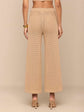 Gaelle Pointelle Knit Pant - Light Cappuccino