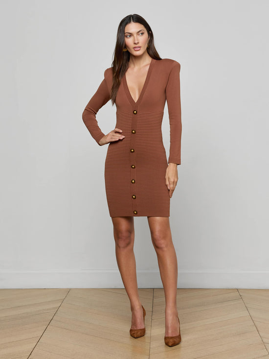 Taru Button-Front Mini Dress (PRE-SALE)