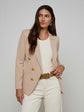 Amelia Knit Blazer - Capppuccino/Gold (PRE-SALE)