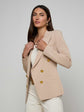 Amelia Knit Blazer - Capppuccino/Gold (PRE-SALE)