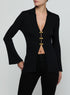 KAYE RIB COLLARED CARDIGAN