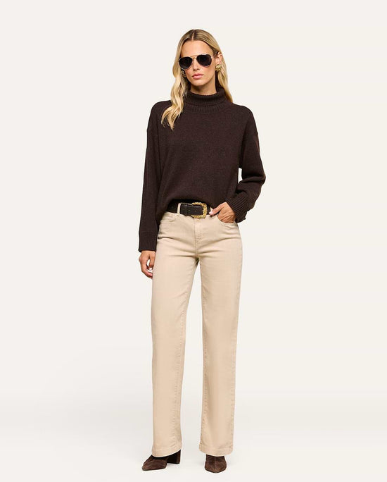 Selwyn Oversized Turtleneck - Chocolate