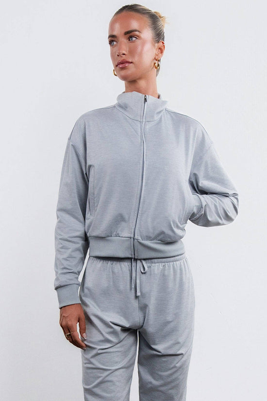Vitality Marshmallow Zip Up Jacket - Stone Heather