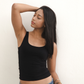 The Devon Double Layer Tank - Black