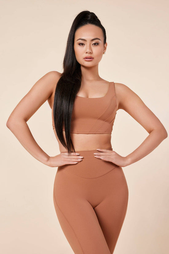 NYC CORSET TANK - MOCHA