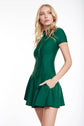 VIENNA LOW-ZIP CORSET DRESS - EMERALD (PRE-SALE)