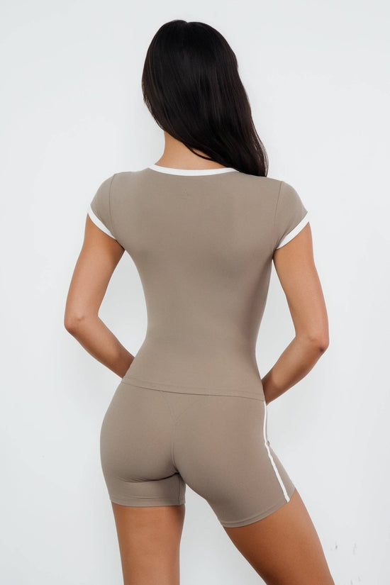 Cloud II™ Bra Tee - Cashew Contrast