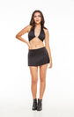 Valerie A-Line Zip Mini Skirt