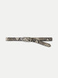 Snake-Embossed Loop Belt