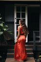 The Blake Maxi Skirt - Spicy Orange