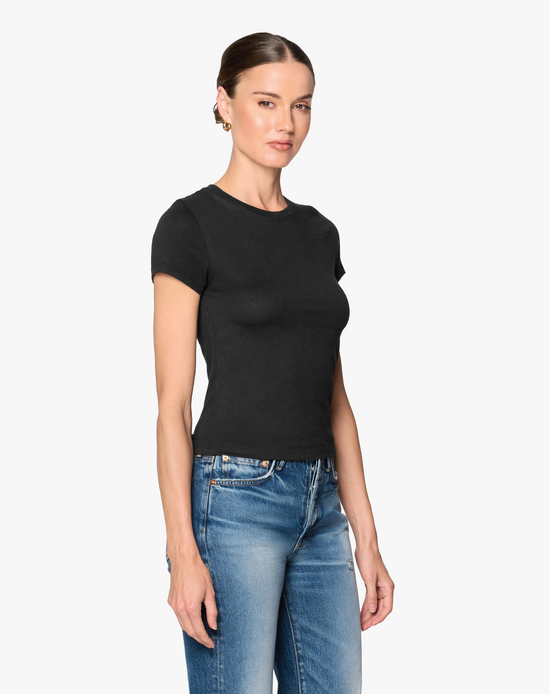 Tina Fitted Tee - Black