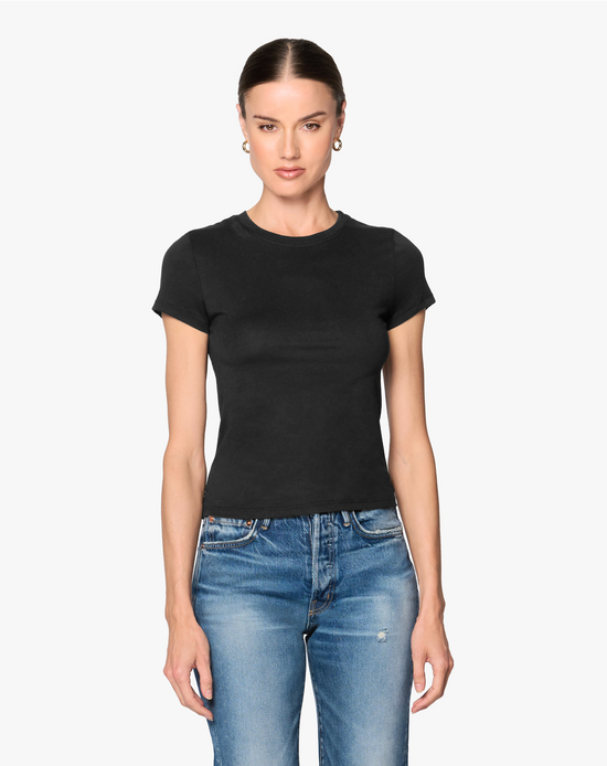 Tina Fitted Tee - Black