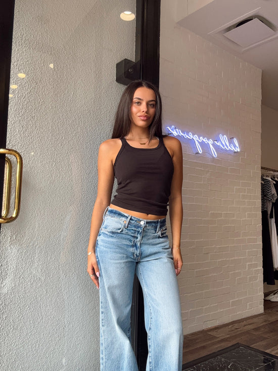 Jamie Rib Tank - Black