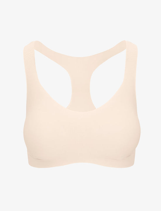 Butter Soft Support Racerback Bralette - Beige
