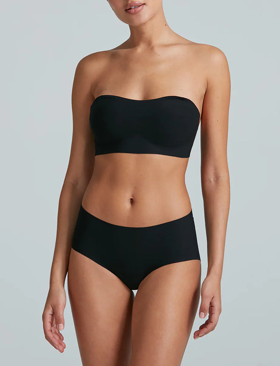 Butter Soft Support Strapless Bralette - Black