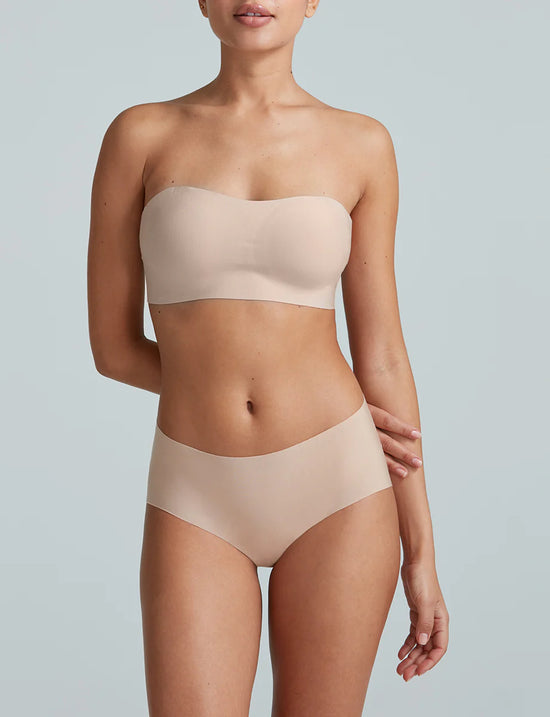 Butter Soft Support Strapless Bralette - Beige
