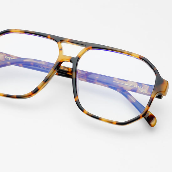 Billie Blue Light Reading Glasses (+1) - Honey Tortoise