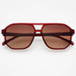 Billie Aviator Sunglasses - Dark Cherry (PRE-SALE)
