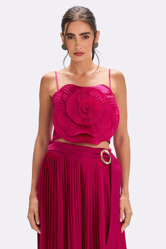 Dream Satin Flower Top