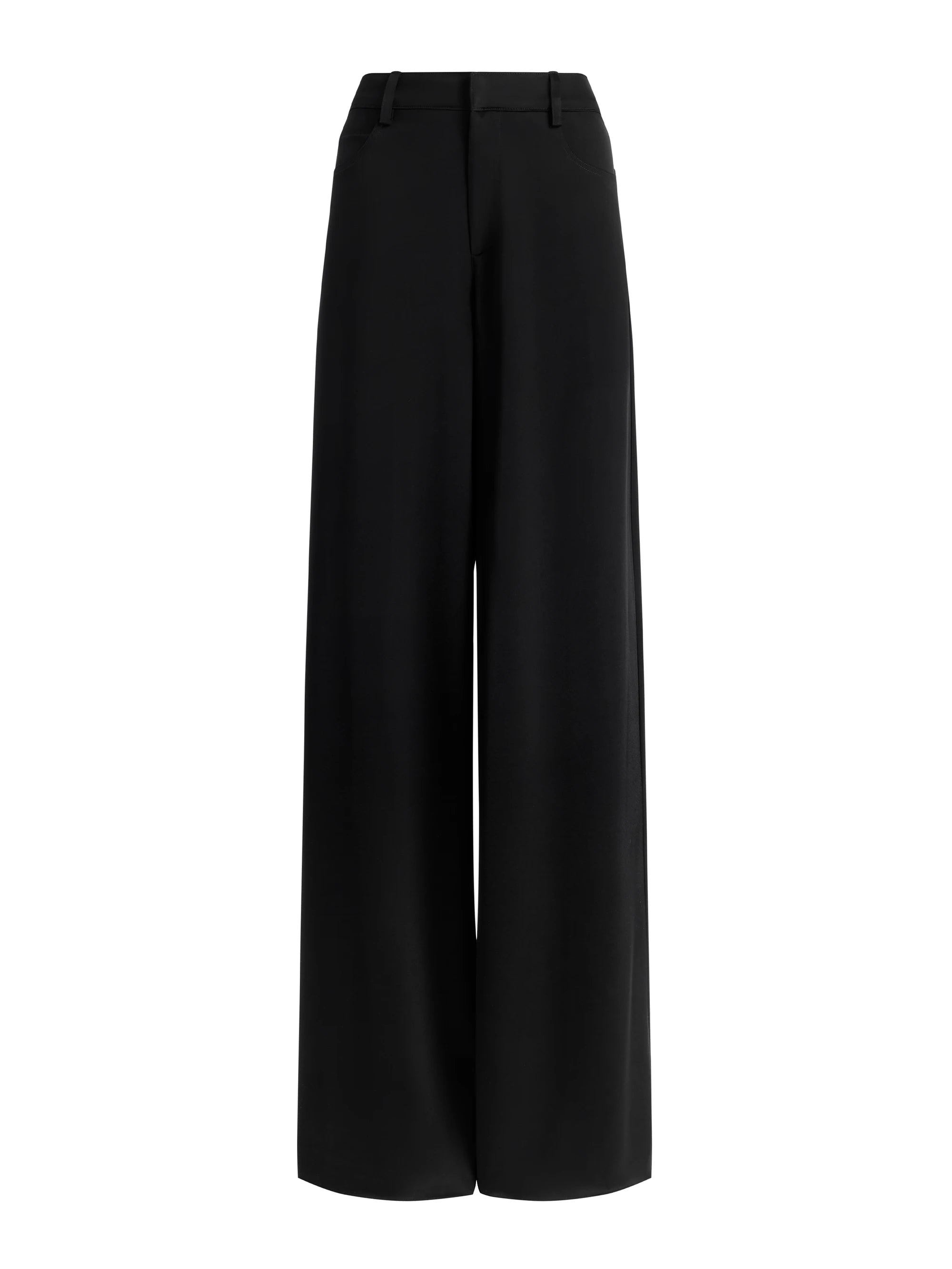 Women's High-rise Relaxed Fit Baggy Wide Leg Trousers - A New Day™ Black 26  : Target