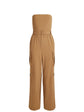 Sachiko Strapless Cargo Jumpsuit