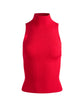 Darcey Turtleneck Sweater Tank - Ruby Red