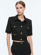 Elle Short Sleeve Patch Pocket Jacket