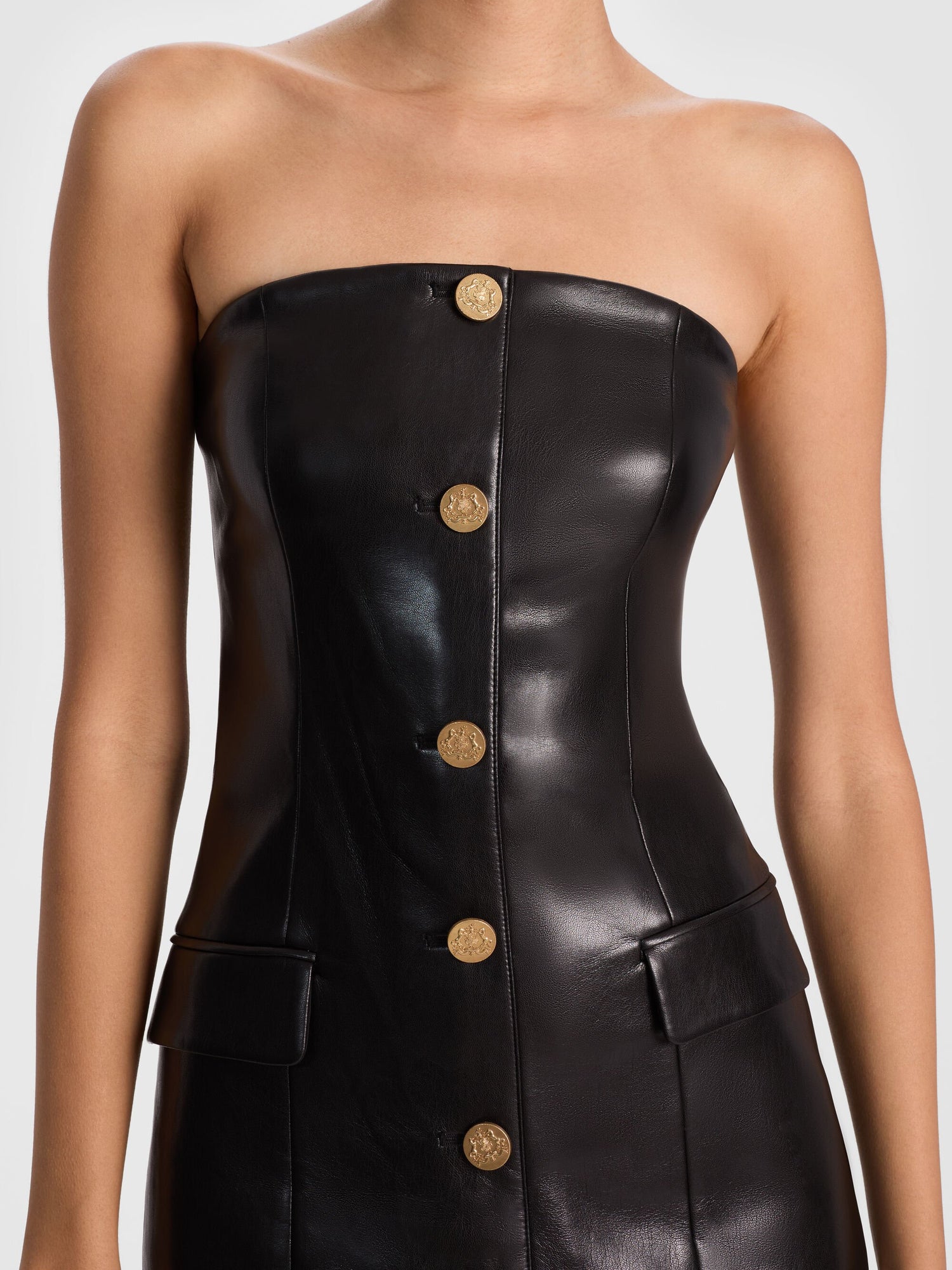 vegan leather blazer dress Second to None' Wine Vegan Leather Blazer Dress