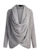 JULES CASHMERE DRAPED PULLOVER - Grey