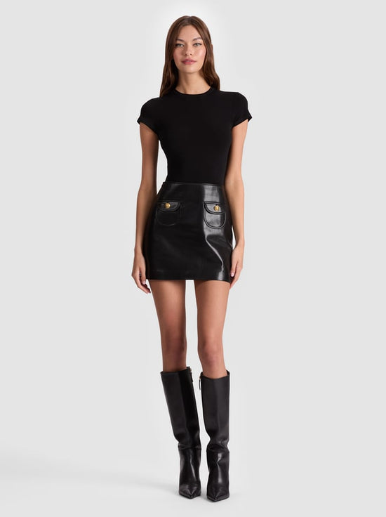 SYDNEY VEGAN MINI DRESS