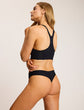 Butter Mid Rise Thong - Black