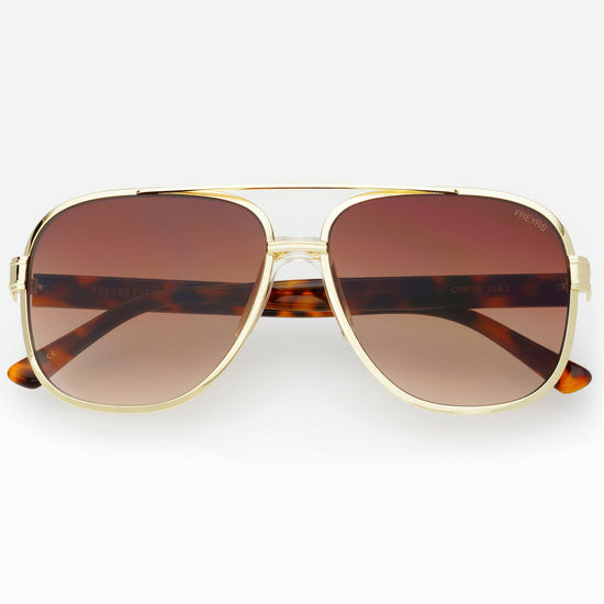 Carter Medium Aviator Sunglasses - Brown (PRE-SALE)