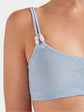 Cassie Beaded Bikini - Metallic Ice Blue