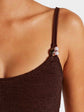 Cassie Beaded Bikini - Metallic Chocolate