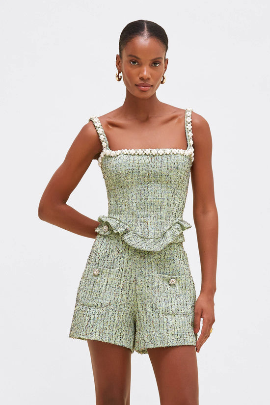 Crystal Tweed Short