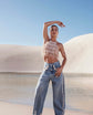 CAMILA COELHO BEADED DENIM PANT