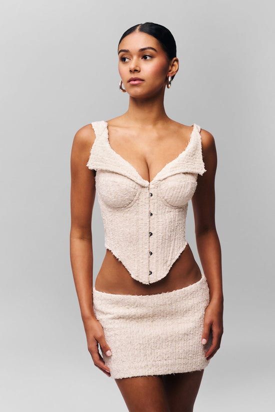 Chamonix Chiffon Corset - Ivory (PRE-SALE)
