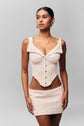 Chamonix Chiffon Corset - Ivory (PRE-SALE)