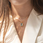 Nora Vintage Setting Necklace - Aquamarine