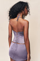 Marini Corset Top - Gunmetal