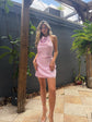 Reanna Satin Mini Dress - Tulip