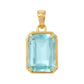 Nora Vintage Setting Necklace - Aquamarine