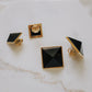 Pyramid Studs - Onyx Medium