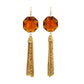 Vintage Topaz Tassel Earrings