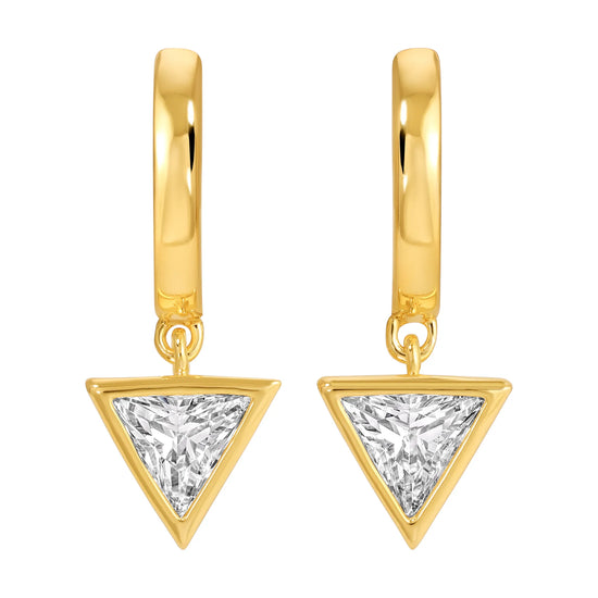 The Triangle Bezel Hoops