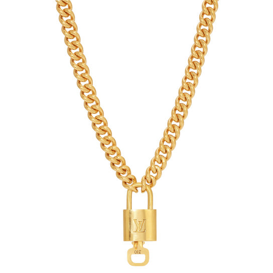 Vintage Louis Vuitton Lock Necklace
